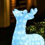 Reindeer outdoor Christmas decoration made from acrylic