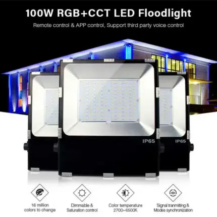 100W Narrow Beam Colour Changing Floodlight