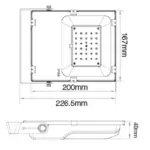 30W Smart Colour Changing Floodlight Dimensions