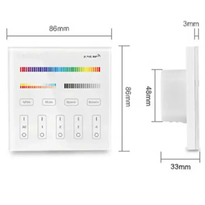 4 Zone Smart Panel Remote Controller