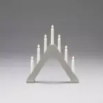 7 Lights Matt Grey Candlestick Arch