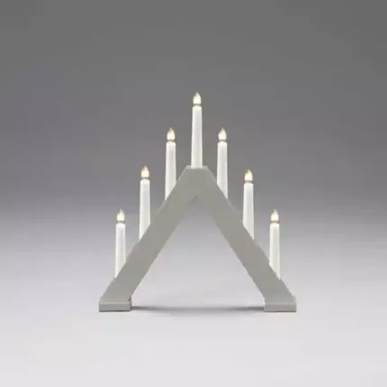 7 Lights Matt Grey Candlestick Arch