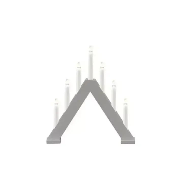 7 Lights Matt Grey Candlestick Arch