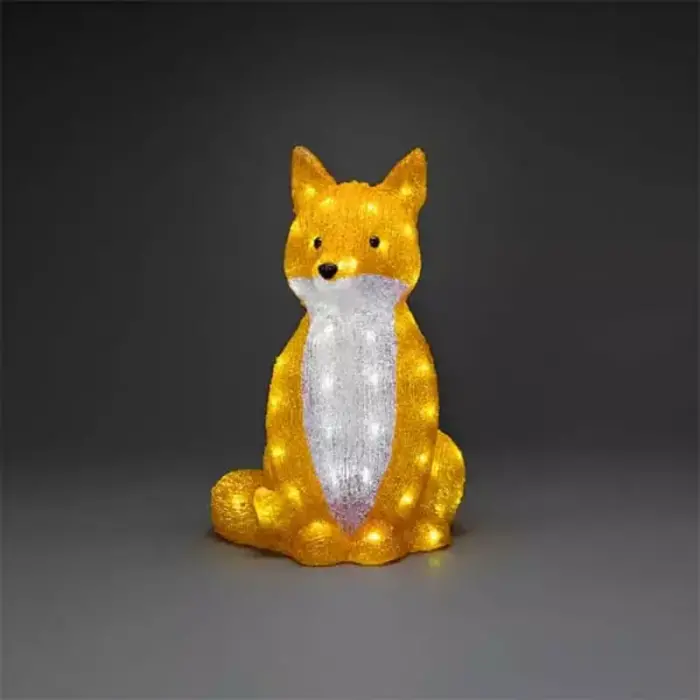 Acrylic Fox 40CM Christmas Decor