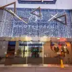 Connectable LED curtain Christmas lights 6m drop ice white product image