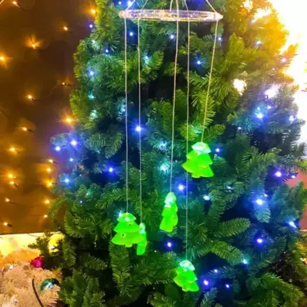 Hanging LED Christmas Trees