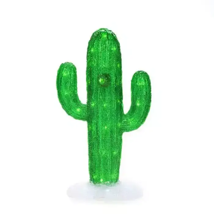 LED Acrylic Cactus Garden Decor