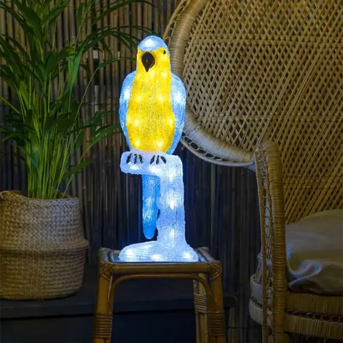 LED Acrylic Parrot Garden Decor