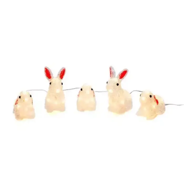 LED Acrylic Rabbits Christmas Decor