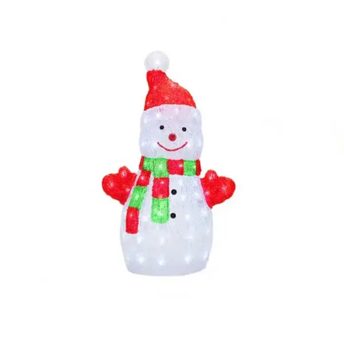 LED Acrylic Snowman 50CM For Outdoor Christmas Decoration