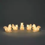 LED Acrylic Squirrels Garden Decor