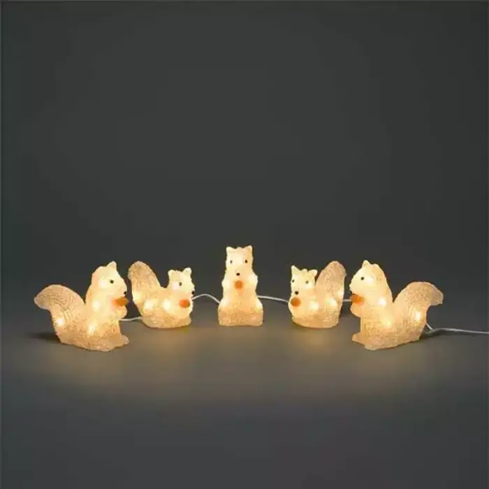 LED Acrylic Squirrels Garden Decor