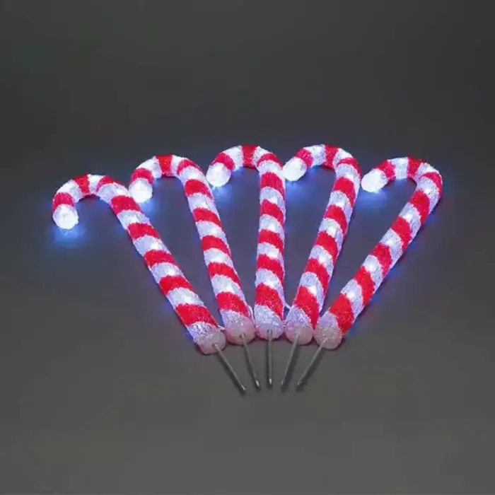 LED Candy Cane Sticks Outdoor Christmas Decoration