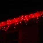 LED Red Outdoor Icicle Christmas Lights