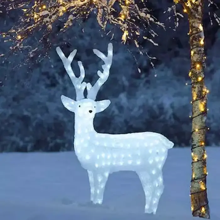 LED Reindeer Outdoor Christmas Decoration in 130CM Size