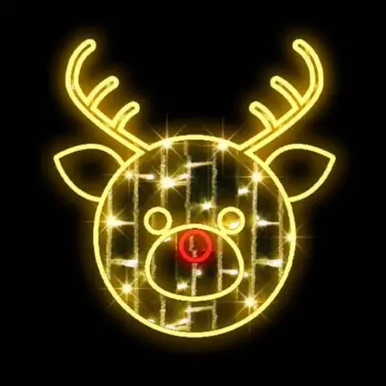 LED Rudolph Christmas Decoration