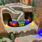 Musical Mountain Christmas Village Scene