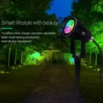 6W RGB+CCT smart LED garden spike light for Christmas or all year round use