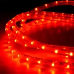 RED LED rope light in 50 metres roll