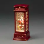 Santa Telephone Box Christmas Table Top Decoration