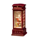 Santa Telephone Box Christmas Table Top Decoration