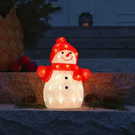 Acrylic Snowman For Outdoor Christmas Decoration