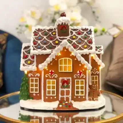 Gingerbread House Christmas Table Decoration