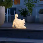 LED Laying Cat For Outdoor Decoration