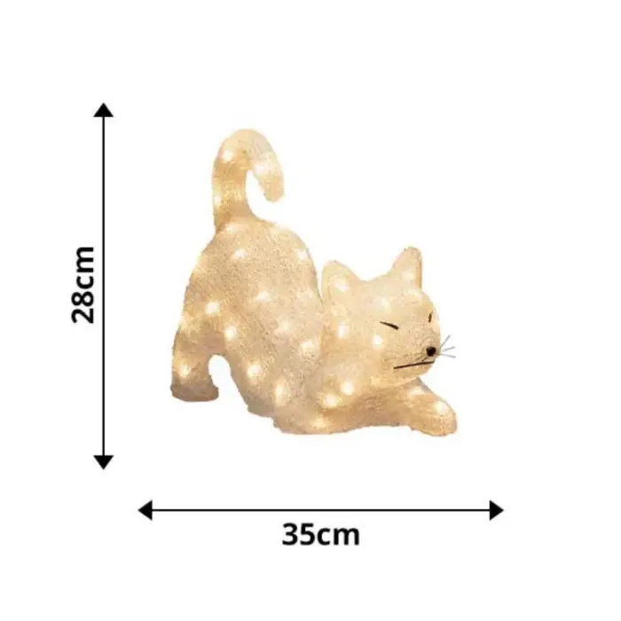 LED Laying Cat For Outdoor Decoration