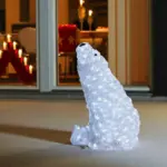 LED Polar Bear Outdoor Christmas Decoration