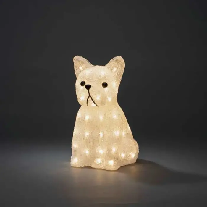 LED Sitting Dog Outdoor Christmas Décor