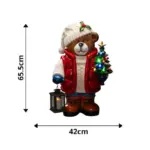 Large LED teddy bear with timer function for Christmas decoration