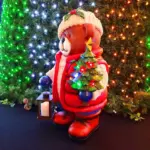 Large LED teddy bear with timer function for Christmas decoration