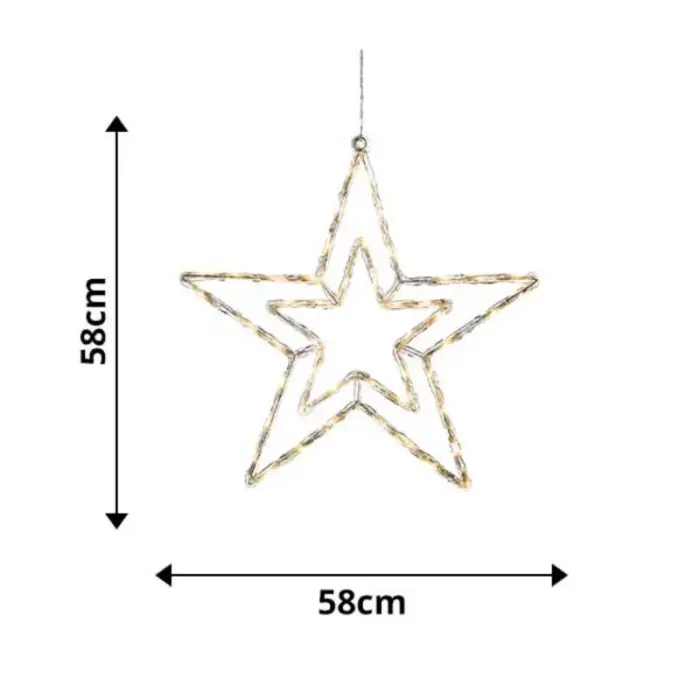 Multifunction Christmas Star Outdoor Decoration