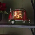 Red Caravan With Santa Tabletop Décor