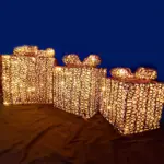 Large LED Gift Box Set Christmas Decoration