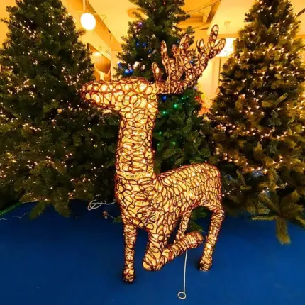 Running LED Reindeer Outdoor Christmas Decoration