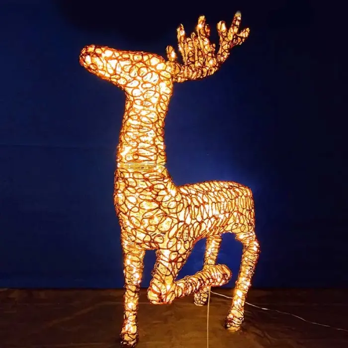 Running LED Reindeer Outdoor Christmas Decoration