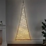 2D Twinkly Multicolour + White LED Christmas Light Tree