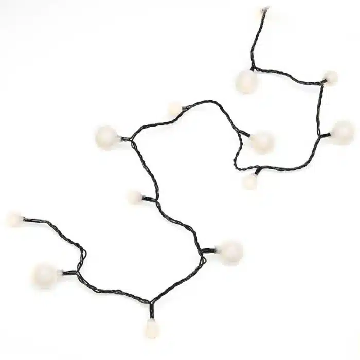 80 LED Warm White Cherry Bulb String Light Set