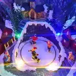 Animated Musical Christmas Ball With Children Tabletop Décor