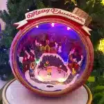 Animated Musical Christmas Ball With Children Tabletop Décor