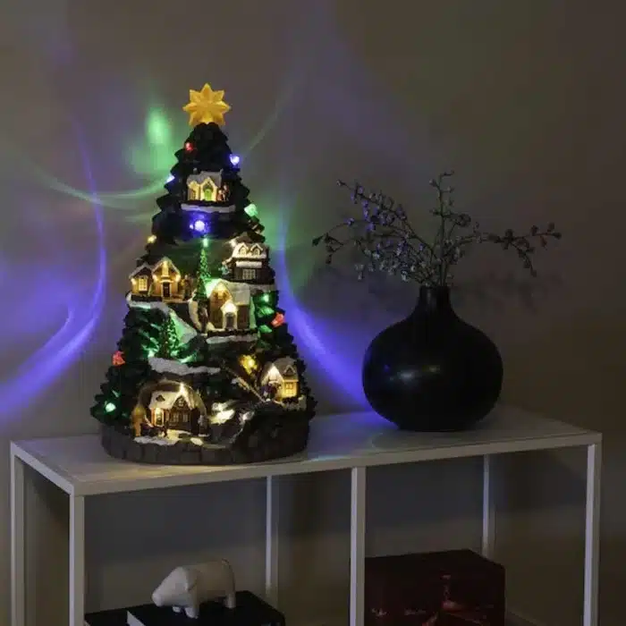 Battery Operated Christmas Tree Mountain Decoration