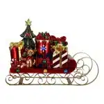 Metal Sleigh Christmas Table Decoration