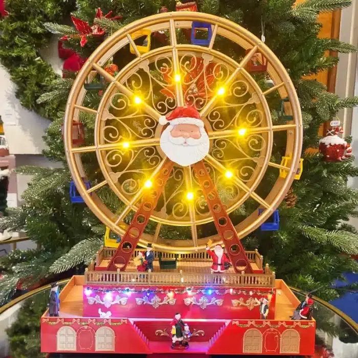 Musical Christmas Animated Ferris Wheel Table Decoration