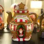 Santa Teapot Coffee Shop Table Decoration