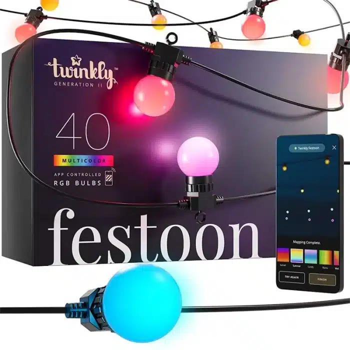 Twinkly 40 LED Multicolour Festoon Lights