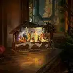 Water Lantern Nativity Scene With Timer