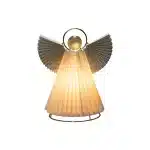 White Brass Paper Angel Christmas Decoration