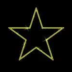 2D Christmas LED Star Decoration